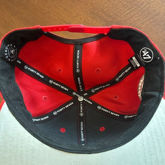 Los Angeles Angels MLB Hat ’47 Brand Fitted Cap Red Baseball Anaheim - Picture 5 of 5